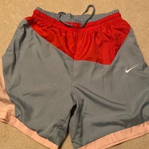 Nike medium draw strong blue/ red/pink shorts - medium